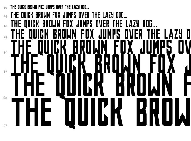 Justice League font waterfall